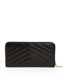 Saint Laurent matelassé leather wallet with YSL monogram (British brand)