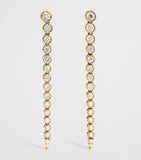 Persée Danaé gradient yellow gold diamond earrings (British brand)