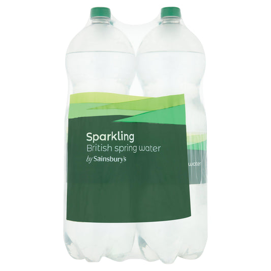 Sainsburys British Sparkling Spring water 4x2L GOODS Sainsburys   