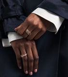 Spinelli Kilcollin Ceres ring in rose gold with diamonds, UK version