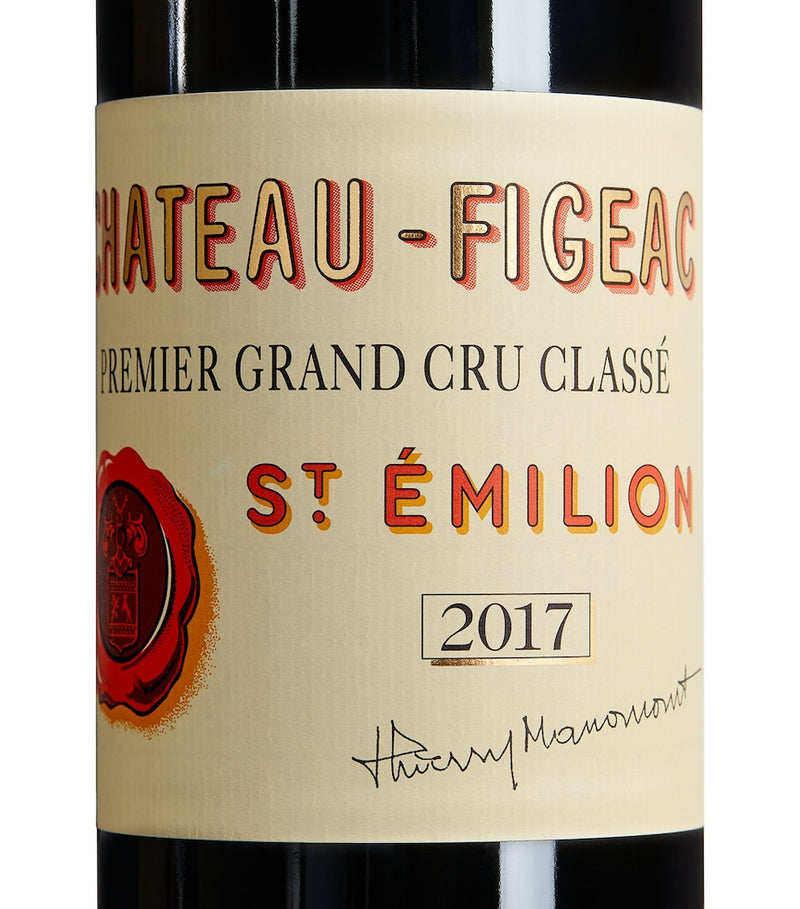 Château Figeac Premier Grand Cru Classé red wine 2017 75cl bottle - British product