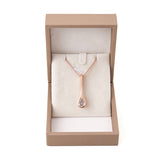 Superdrug Livingandhome Rose Gold Teardrop Necklace- Buy online at McGrocer