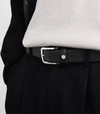 Harrods Saffiano leather logo belt - British product