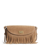 Sandro Paris small suede Le Mambo cross-body bag - British product
