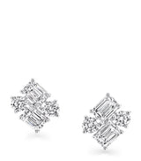 Harrods Graff White Gold and Diamond Classic Earrings- Buy online at McGrocer