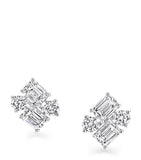 Graff Classic diamond earrings in white gold, UK version