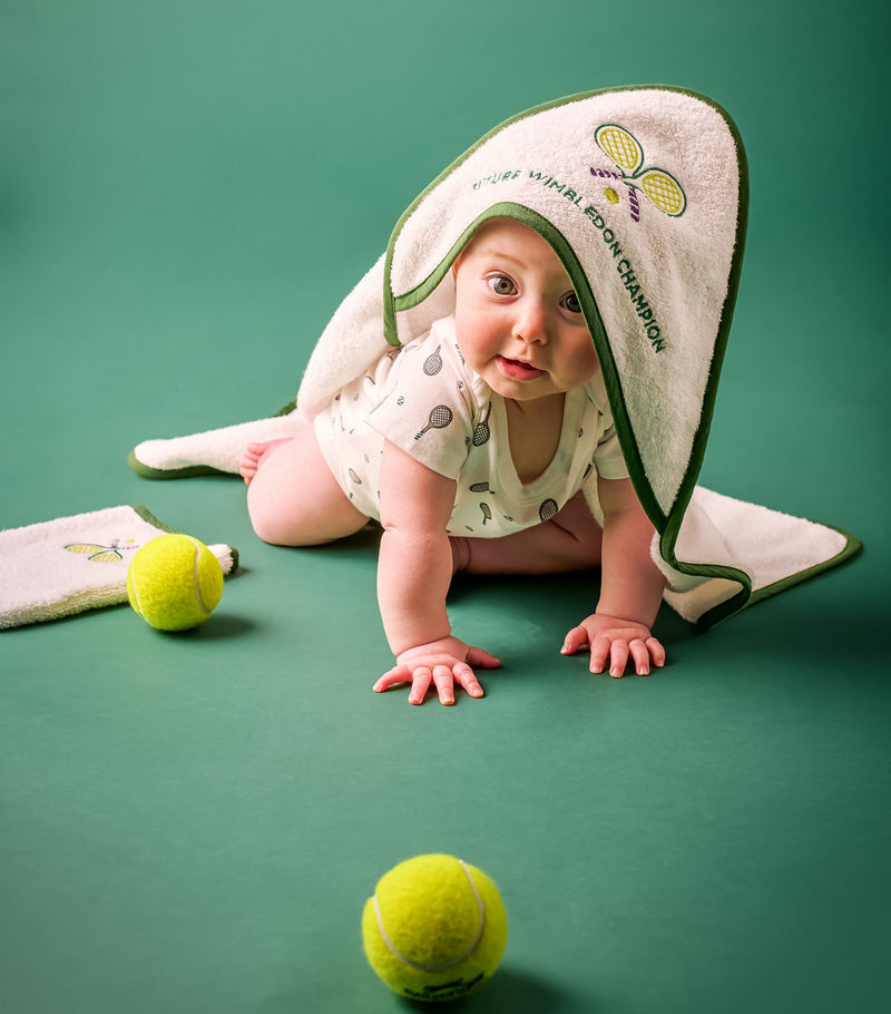 Christy Wimbledon Mini Future Champion baby towel bundle 75x75cm, UK version
