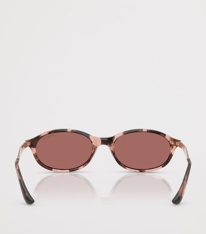 Vogue Oval Sunglasses slim oval shape coloured tint, UK version