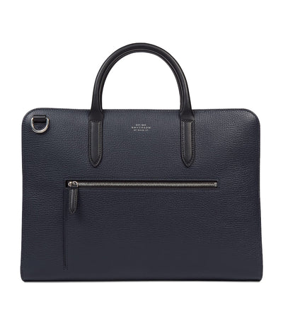Harrods Smythson Leather Ultra Slim Briefcase- Buy online at McGrocer