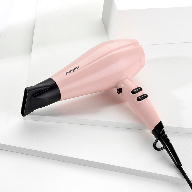 BaByliss 5337U Ionic Hair Dryer Rose Blush 2200w (British brand)