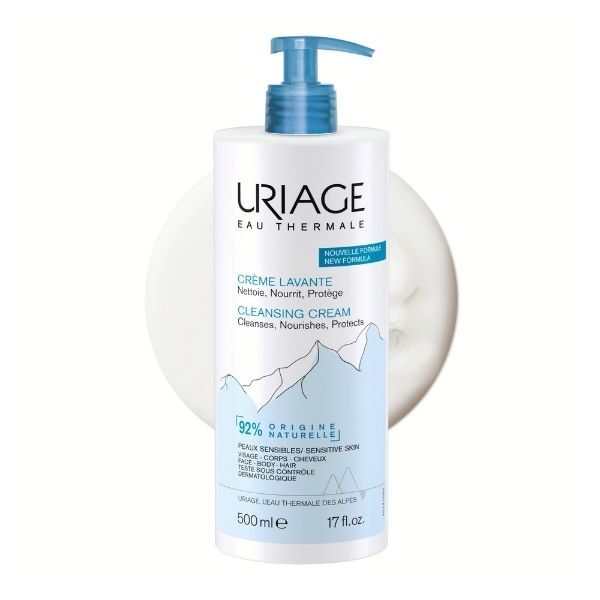 Uriage Daily Cleansing Cream 500ml bottle (British brand)