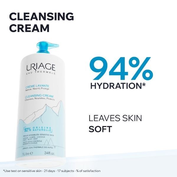 Uriage Daily Cleansing Cream 500ml bottle (British brand)