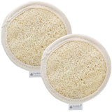 Superdrug Hydrea London Egyptian Loofah Dual Sided Facial Pads Pack of 2- Buy online at McGrocer