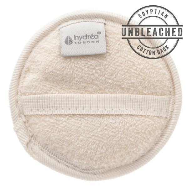 Hydrea London Egyptian Loofah Facial Pads 2-Pack, imported from the UK