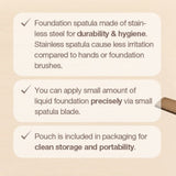 Studio17 makeup spatula with storage pouch (British brand)