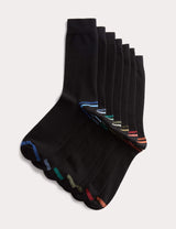 M&S M&S 7 Pack Cool & Fresh Striped Cotton Rich Socks- Buy online at McGrocer