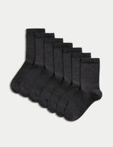 M&S 7 Pack of Cotton Ankle School Socks- Buy online at McGrocer
