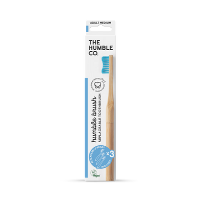 Holland & Barrett Manual Bamboo Adult Toothbrush with 3 Replaceable Heads- Buy online at McGrocer