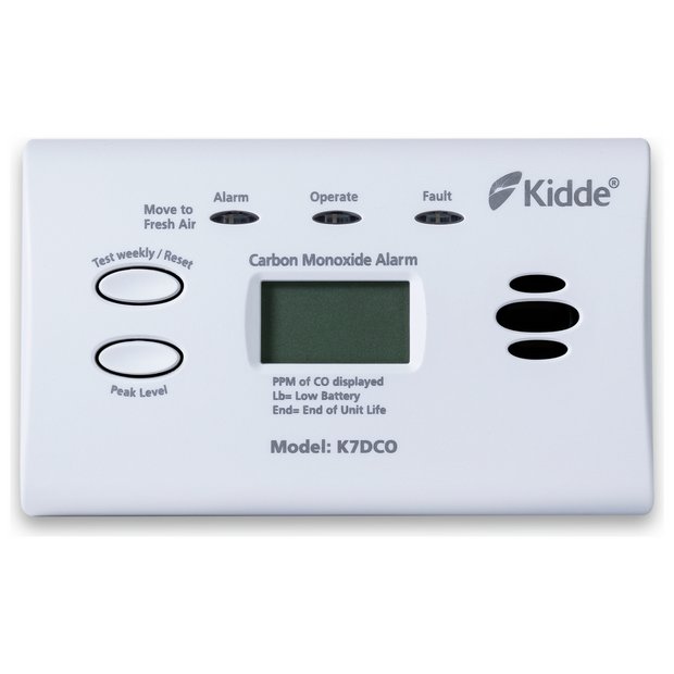 Kidde digital readout carbon monoxide alarm - British product