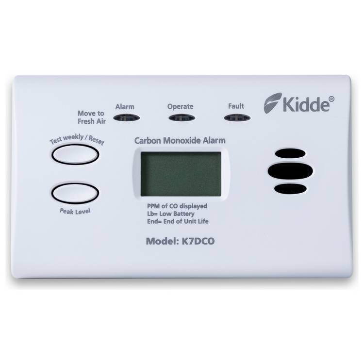 Kidde digital readout carbon monoxide alarm - British product