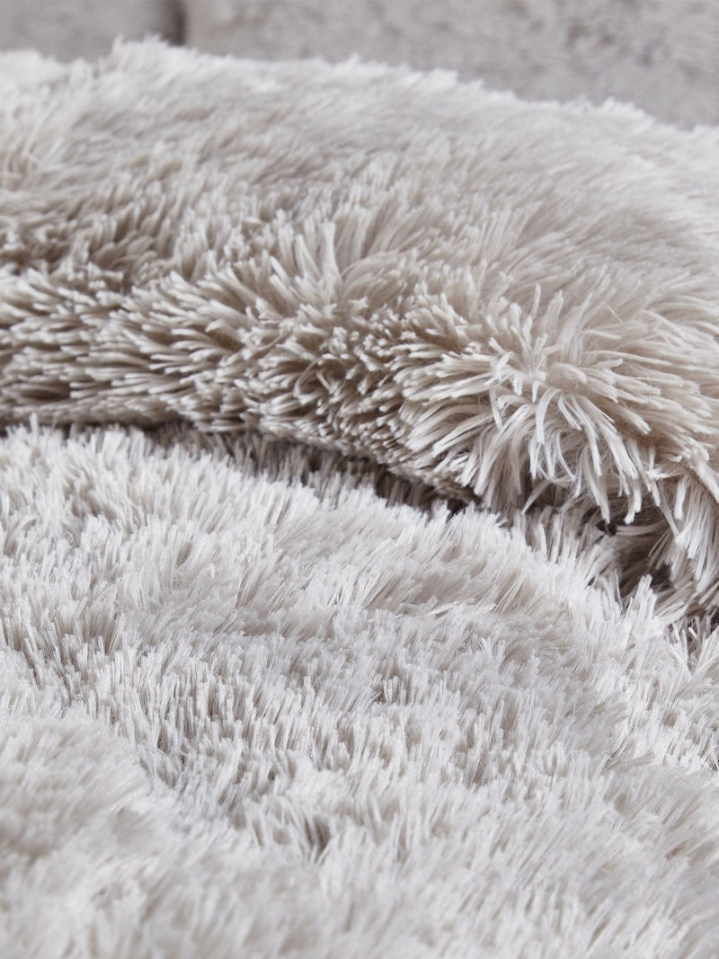 Catherine Lansfield Silver So Soft duvet cover set - British product