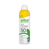 Holland & Barrett Alba Botanica Sheer Mineral Fragrance Free Sunscreen Spray SPF50 148ml- Buy online at McGrocer