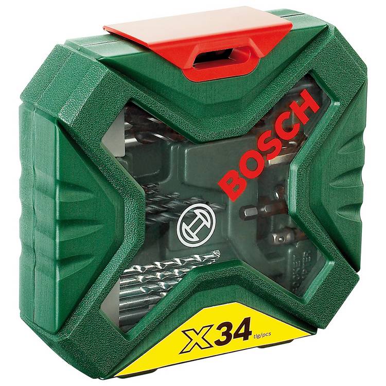 Bosch X-Line Classic 34 piece drill bit set - British product
