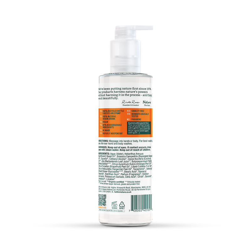 Faith in Nature Grapefruit Orange Hand Body Lotion 400ml