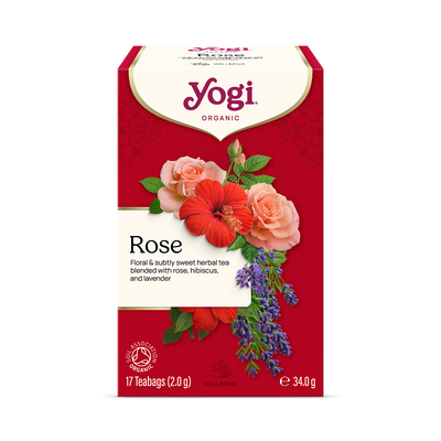 Holland & Barrett Organic Rose and Hibiscus Ayurvedic Herbal Tea 17 Tea Bags- Buy online at McGrocer