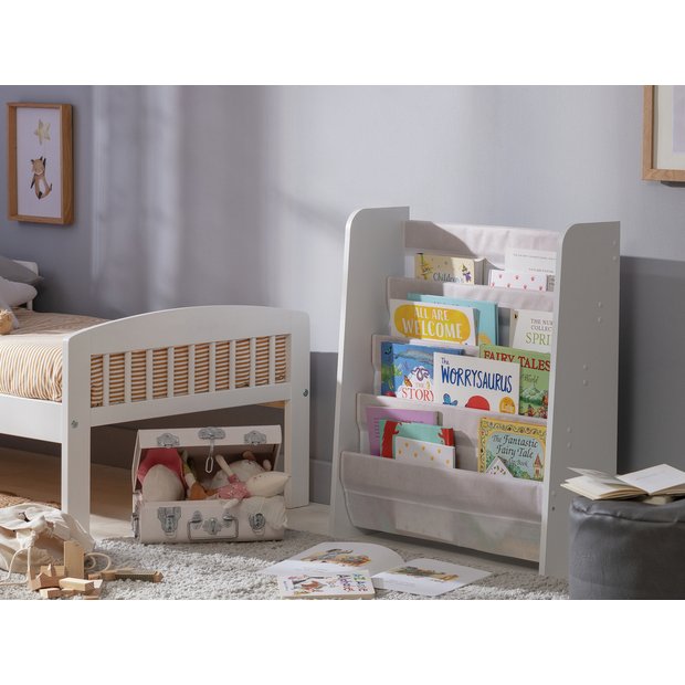 Argos Home Kids Book Tidy in white, 74cm high - British product