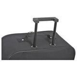Medium 2 wheel soft suitcase in black - British product