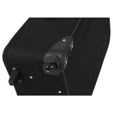 Medium 2 wheel soft suitcase in black - British product