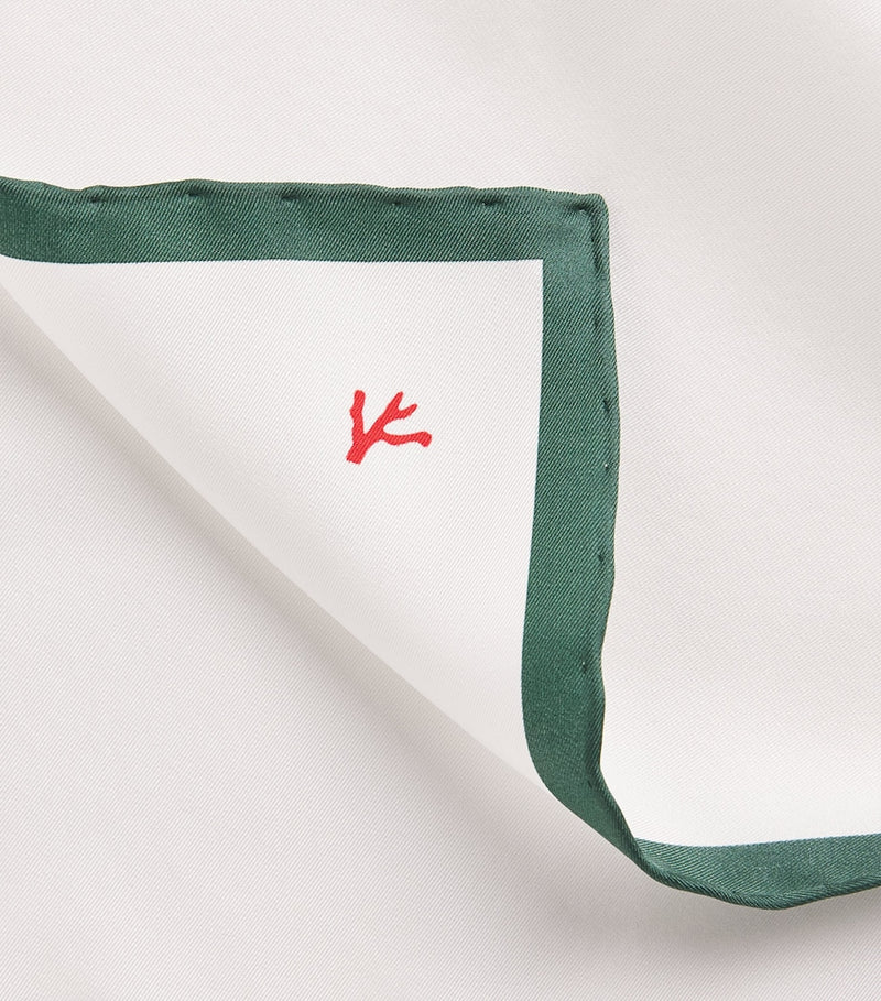 Isaia pocket square pure silk hand-rolled edges, UK version