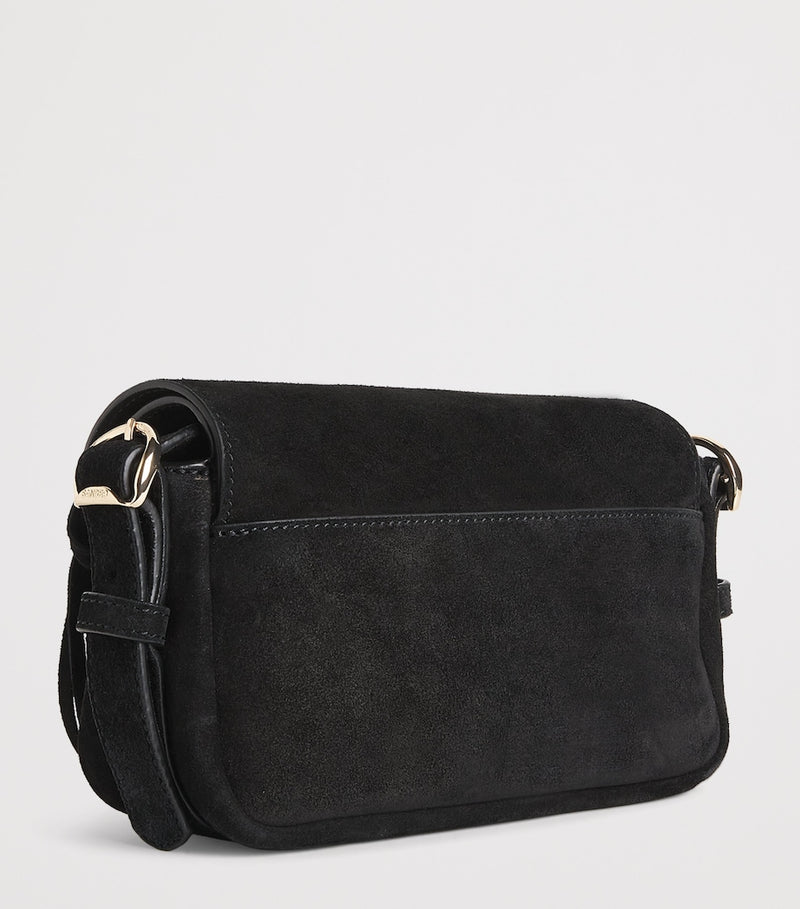 Sandro Paris small suede Le Mambo cross-body bag - British product
