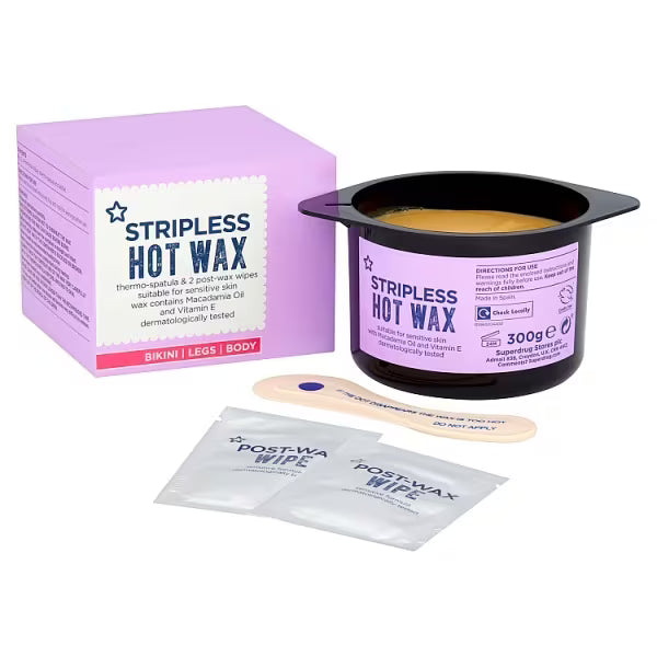 Superdrug Hot Wax Macadamia Oil 300g (British brand)