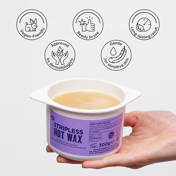 Superdrug Hot Wax Macadamia Oil 300g (British brand)