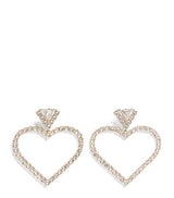 Harrods Valentino Garavani Crystal Coeur Royal Earrings- Buy online at McGrocer