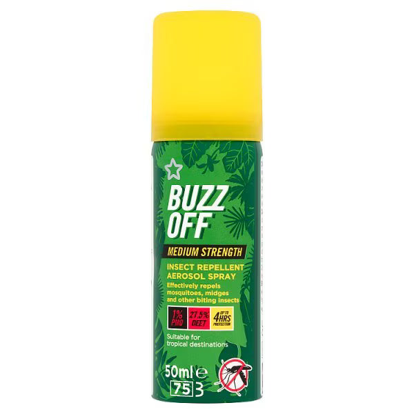 Superdrug Insect Repellent Aerosol Spray 50ml (British brand)
