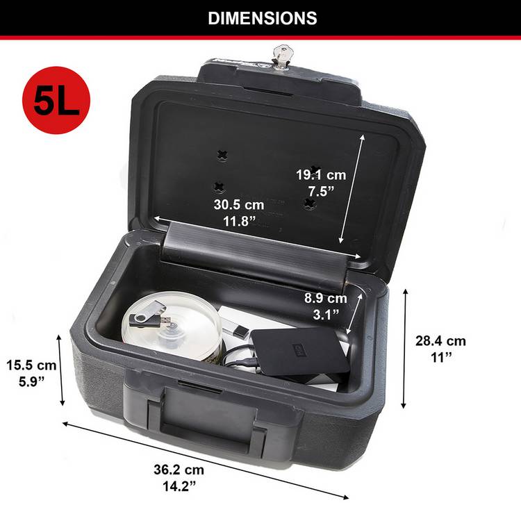 Master Lock fireproof safe 5 litre chest, UK version