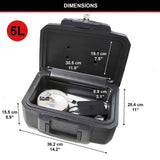 Master Lock fireproof safe 5 litre chest, UK version