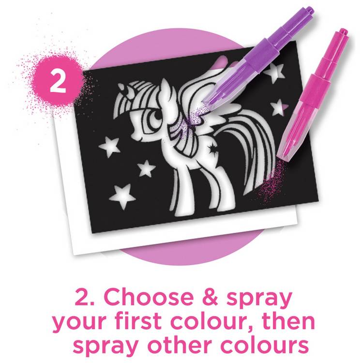Blopens My Little Pony creative case with stencils (British brand)
