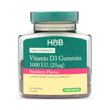 Holland & Barrett Holland & Barrett Vegetarian Vitamin D Strawberry 30 Gummies- Buy online at McGrocer
