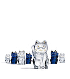 Baccarat Maneki Neko cat figurine - British product