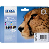 Epson T0715 Cheetah ink cartridges multipack, UK version