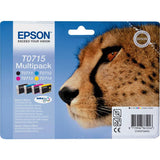 Epson T0715 Cheetah ink cartridges multipack, UK version