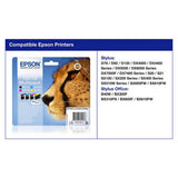 Epson T0715 Cheetah ink cartridges multipack, UK version