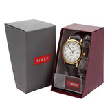 Timex Easy Reader men's watch black leather strap (British brand)