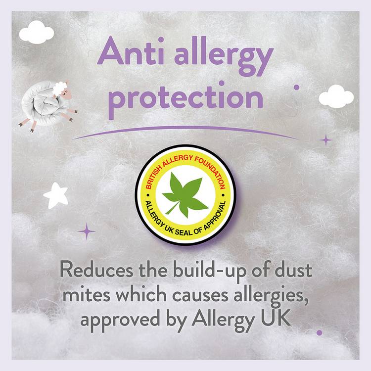 Slumberdown anti-allergy pillow Little Slumbers Cot Bed 60x40cm, UK version