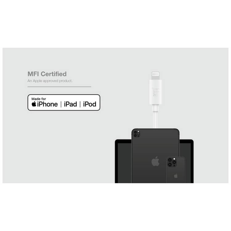 Juice 2m Lightning charging cable white, UK version