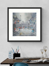 Next Artko Black Derby Day by Adam Barsby Framed Art Print 61.5cm x 61.5cm- Buy online at McGrocer